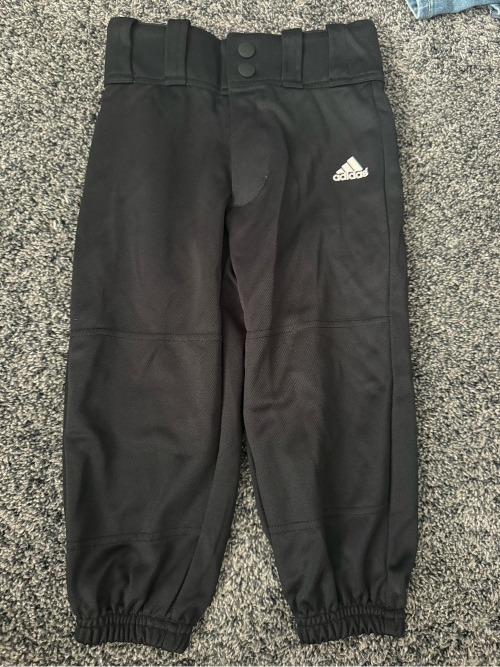 adidas Black Kids Athletic baseball pants